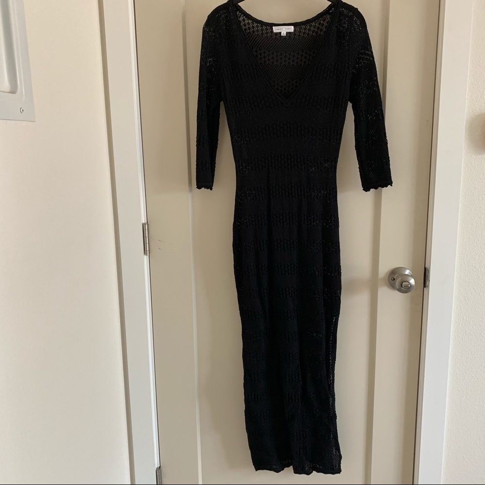 Mesh black dress